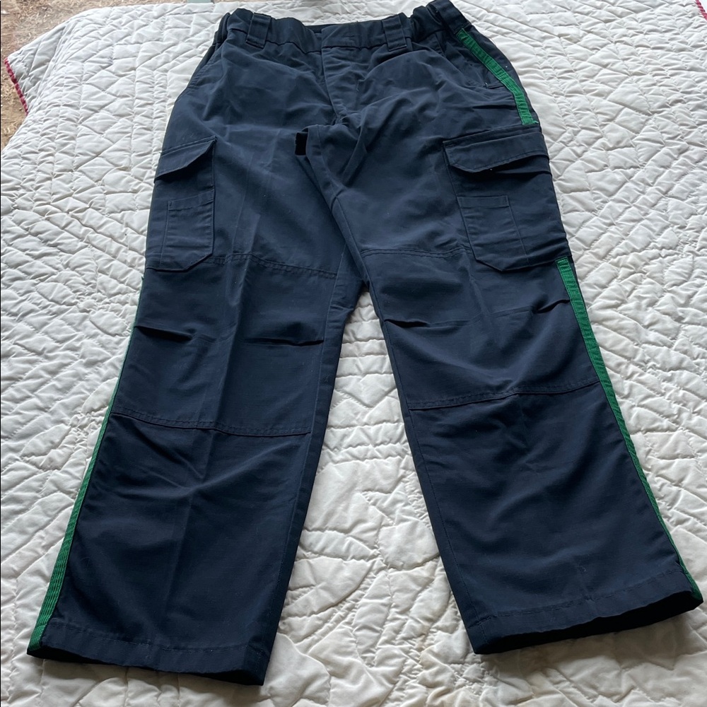 Men’s/Boys  Navy and Green Cargo Work Uniform Pants